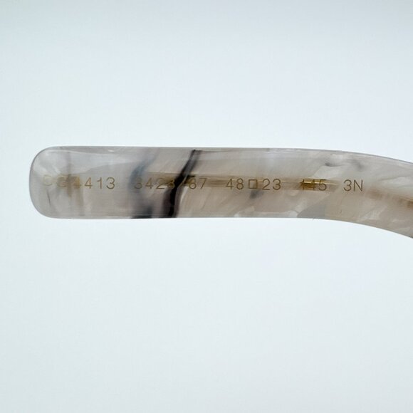 D&G DG4413 342887 BRAND NEW Sunglasses Grey Marble Grey Square Unisex - Picture 10 of 11